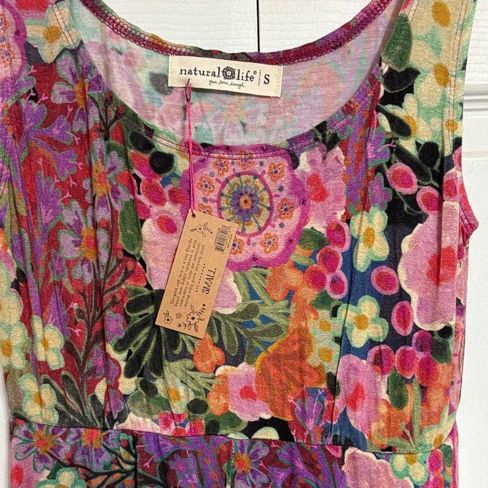 NATURAL LIFE Opal "ButterSoft" Ballet Dress - Pink Painted Garden - Picture 6 of 8